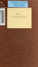 The Norwich players; a history, an appreciation and a criticism_cover