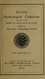 Surrey archaeological collections 37, p2_cover