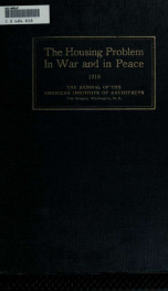 The housing problem in war and in peace;_cover