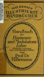 Handbuch der Harmonie- und Modulationslehre (Praktische und Anleitung zum mehrstimmigen Tonsatz)_cover