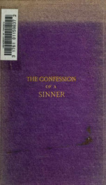 The confession of a sinner;_cover