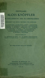 Festgabe Alois Knöpfler zur Vollendung des 70. Lebensjahres_cover