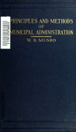 Principles and methods of municipal administration_cover