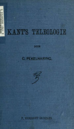 Kant's teleologie_cover