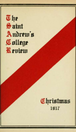 St Andrew's College Review, Christmas 1917_cover