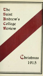 St Andrew's College Review, Christmas 1915_cover