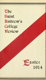 St Andrew's College Review, Easter 1914_cover