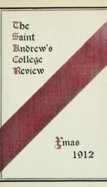 St Andrew's College Review, Christmas 1912_cover