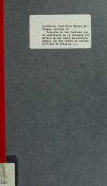 Relación de los festines que se celebraron en el Vaticano con motivo de las bodas de Lucrecia Borgia con don Alonso de Aragón, príncipe de Salerno, duque de Biseglia, hijo natural de D. Alonso, rey de Nápoles, año 1498_cover