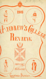 St Andrew's College Review, Christmas 1903_cover