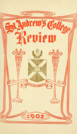 St Andrew's College Review, Christmas 1902 3(1)_cover