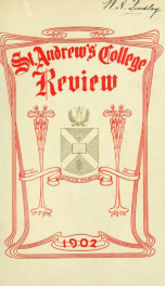 St Andrew's College Review, Summer 1902 1(4)_cover