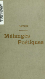 Mélanges poétiques en deux parties_cover