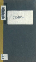 De Hamanni vita et scriptis, disquisitio litteraria et philosophica ... publice defendet Guilelmus Bauer Silesius_cover