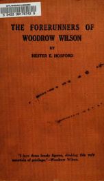 The forerunners of Woodrow Wilson_cover