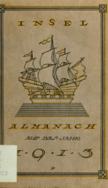 Insel-Almanach auf das Jahr .. 1913_cover