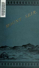 Mount Seir, Sinai and Western Palestine, being a narrative of a scientific expedition_cover
