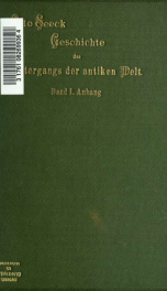 Geschichte des Untergangs der antiken Welt. Anhang 1_cover