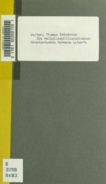 Die religionsphilosophischen Grundgedanken Hermann Lotze's_cover