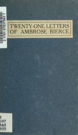 Twenty-one letters of Ambrose Bierce_cover