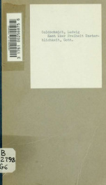 Kant über Freiheit, Unsterblichkeit, Gott. Gemeinverständliche Würdigung, zum 12. Februar 1904_cover