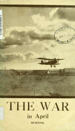 The war in April, 1918_cover