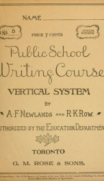 Public School Writing Course Vertical System : Junior Fourth No 5_cover