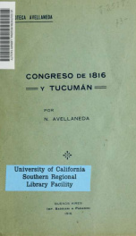 Congreso de 1816 y Tucumán_cover