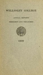 Report of the President 1909_cover