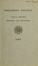 Report of the President 1904_cover