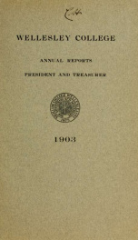 Report of the President 1903_cover