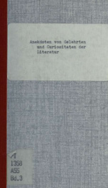 Anekdoten von Gelehrten und curiositäten der Literatur 3_cover