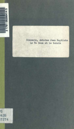 Le Te Deum et le tocsin; ou, La route de Rouen; vaudeville en un acte. Par MM. Simonnin et Honoré_cover