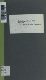 La jardinière de Vincennes; mélodramevaudeville en trois actes, imité du roman de ce nom. Par MM. Simonnin et Brazier, fils_cover