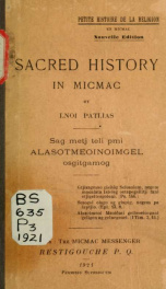 Sacred history in Micmac_cover