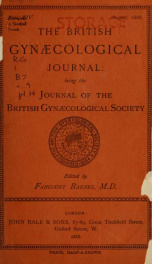 The British gynaecological journal 4, pt.14_cover