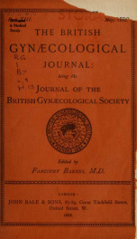 The British gynaecological journal 4, pt.13_cover