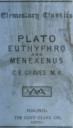 The Euthyphro and Menexenus of Plato_cover