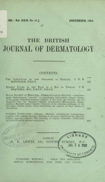 The British journal of dermatology 24, no.11_cover