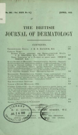 The British journal of dermatology 24, no.4_cover
