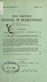 The British journal of dermatology 24, no.6_cover