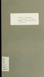 Studies in industrial psychology: no. 1. A point of view ... no. 2. Juvenile employment in relation to public schools and industries in Toronto; 3_cover