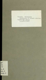 Studies in industrial psychology: no. 1. A point of view ... no. 2. Juvenile employment in relation to public schools and industries in Toronto; 4_cover