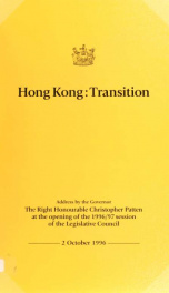 Hong Kong : Transition_cover