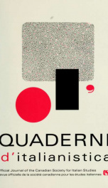 Quaderni d'italianistica : revue officielle de la Société canadienne pour les études italiennes = official journal of the Canadian Society for Italian Studies, 1995 16, No.2_cover