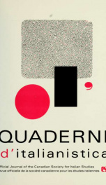 Quaderni d'italianistica : revue officielle de la Société canadienne pour les études italiennes = official journal of the Canadian Society for Italian Studies, 1993 14, No.2_cover