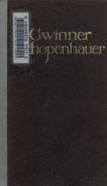 Arthur Schopenhauer aus persönlichem umgang dargestellt; ein blick auf sein leben, seinen charakter und seine lehre_cover