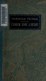 Über die liebe, oder, Platons Gastmahl_cover