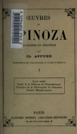 Oeuvres de Spinoza_cover