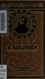 Vladimir Soloviev. Introduction et choix de textes traduits pour la première fois_cover